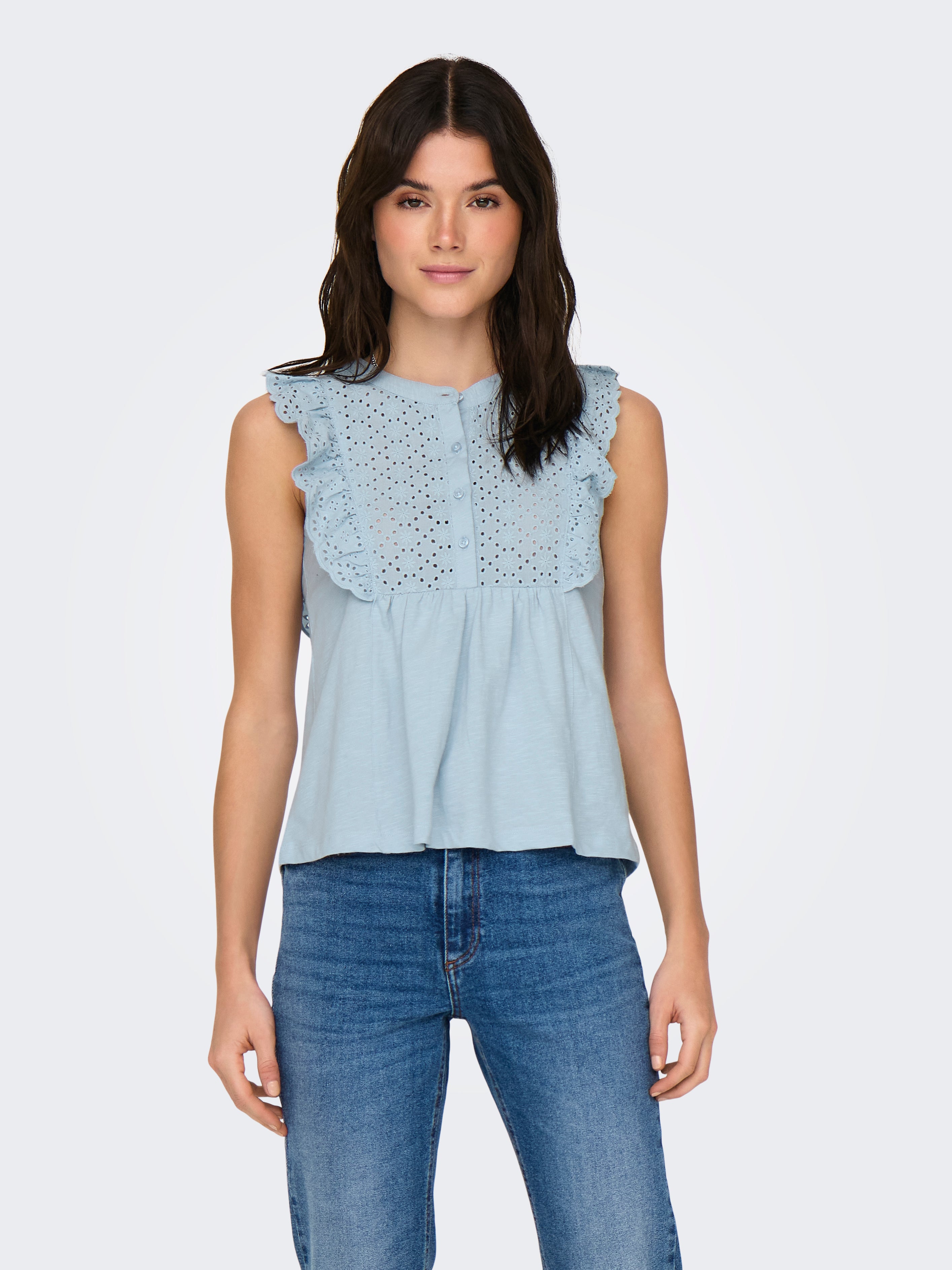 JDYMIA Top | Mittelblau | ONLY®