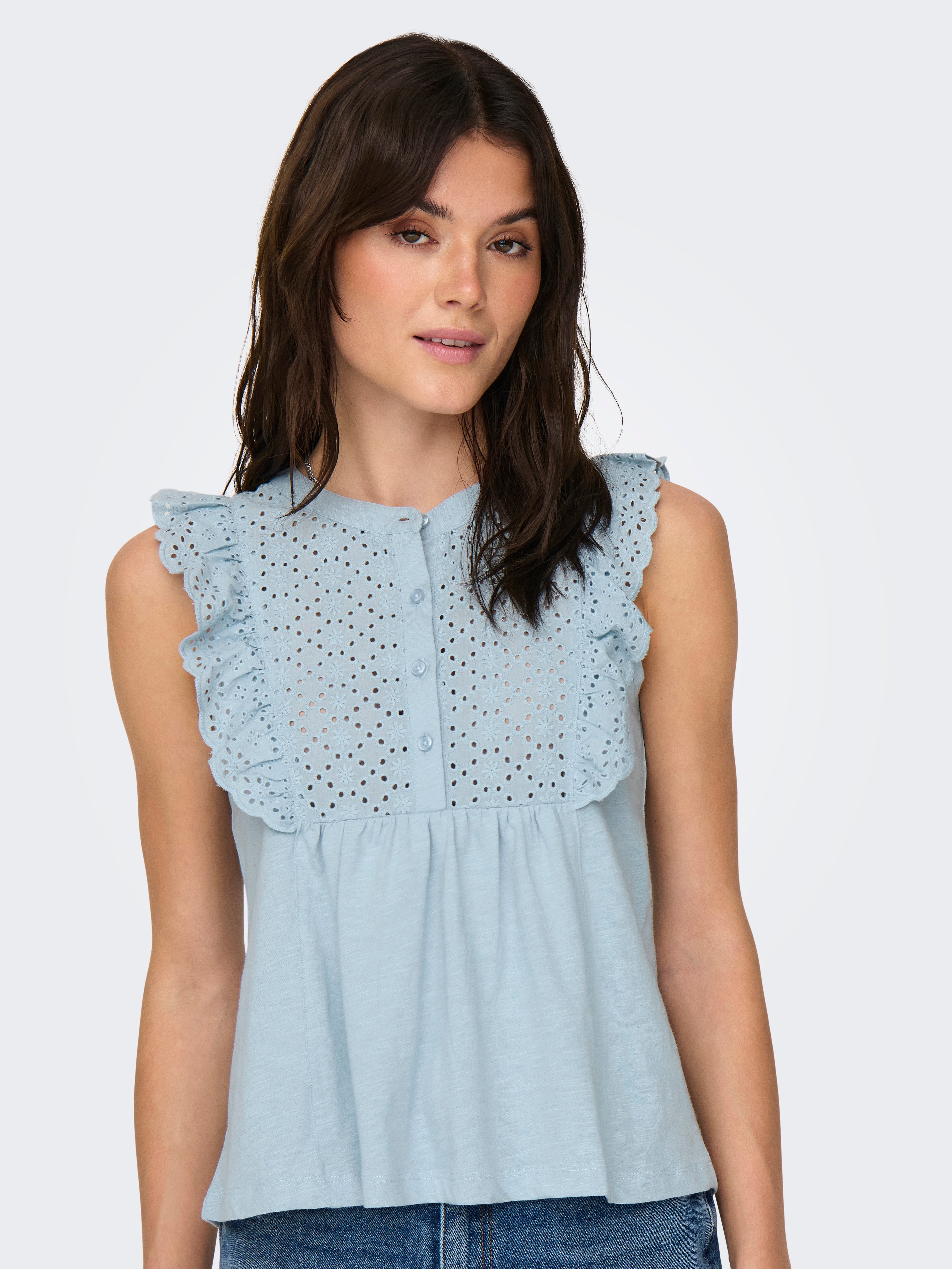 JDYMIA Top | Mittelblau | ONLY®