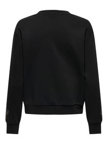 ONLY O-hals sweatshirt  -Black - 15333668