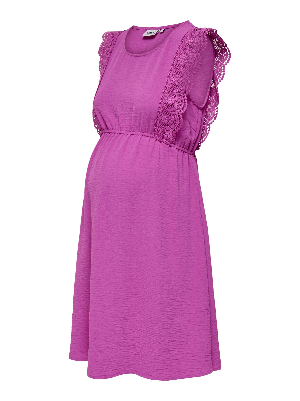 ONLY Regular fit O-hals Zwangerschap Korte jurk -Purple Orchid - 15333788