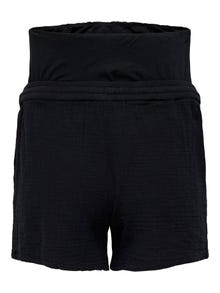 ONLY Mama drawstring shorts -Black - 15333800