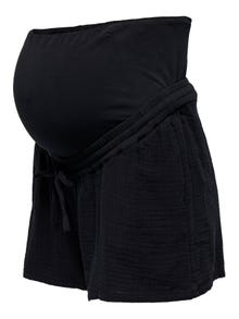 ONLY Relaxed fit Zwangerschap Shorts -Black - 15333800
