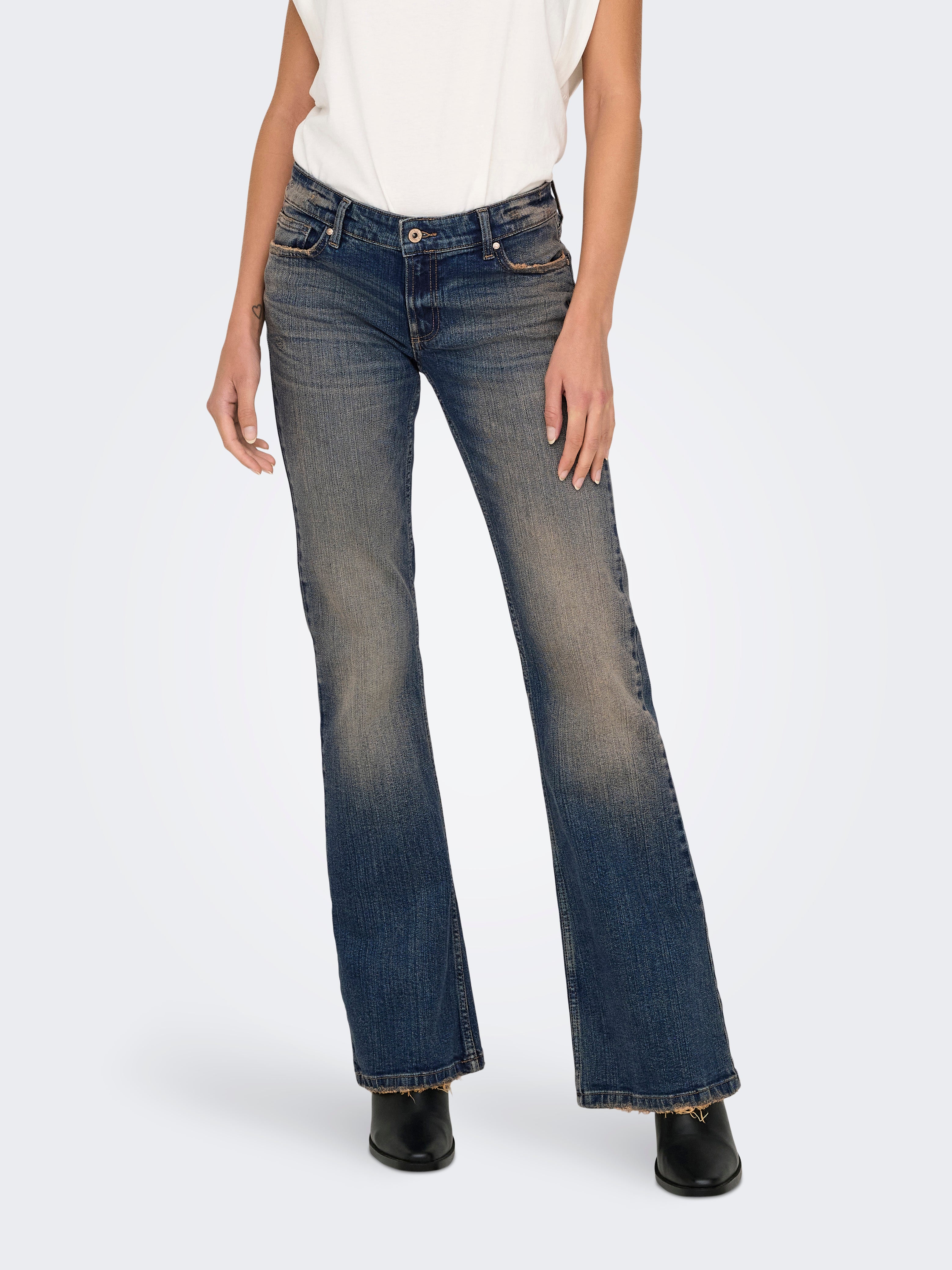 Onlbethany Niedrige Taille Ausgestellt Jeans