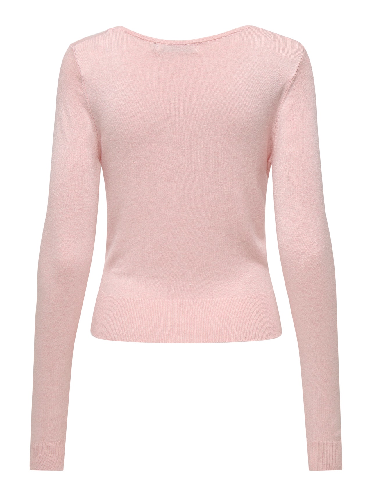 ONLY Tavapärane lõige V-kaelus Soonikuga mansetid Pullover -Potpourri - 15333990