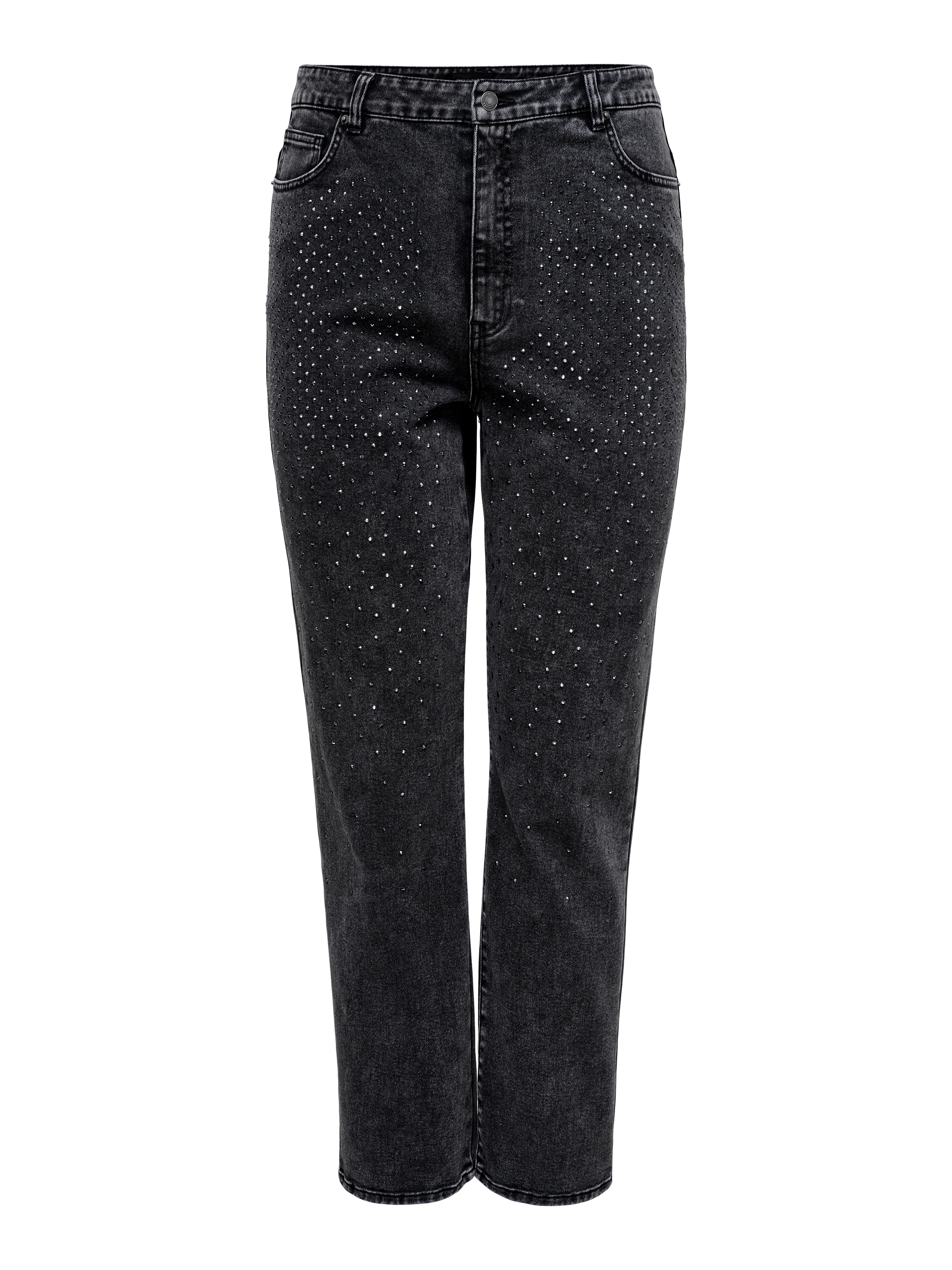 Thumbnail - Caremily Hohe Taille Gerade Geschnitten Jeans