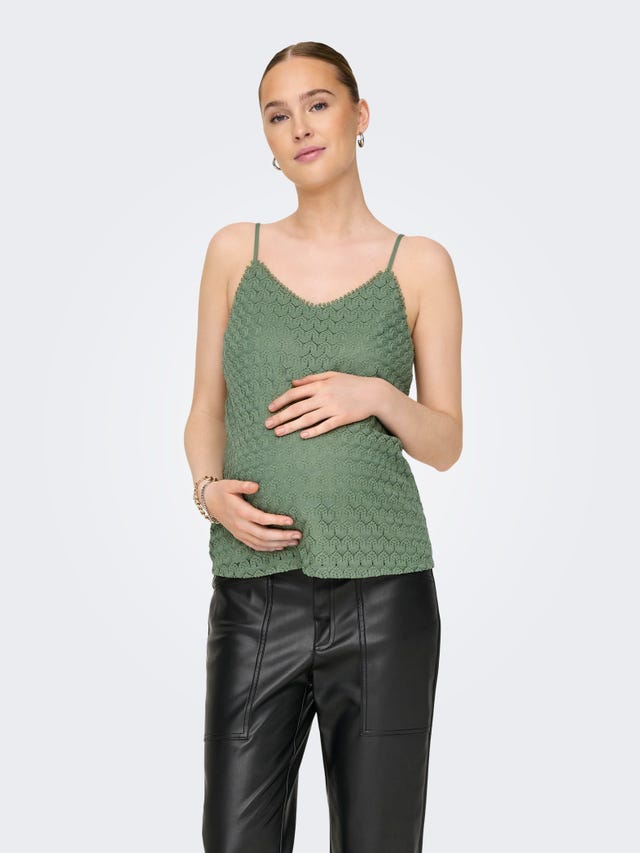 ONLY Regular Fit O-hals Maternity Topp - 15334198