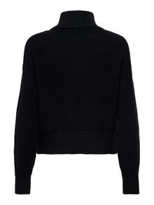 ONLY Redovno prianjanje Visoki vrat Pulover -Black - 15334240
