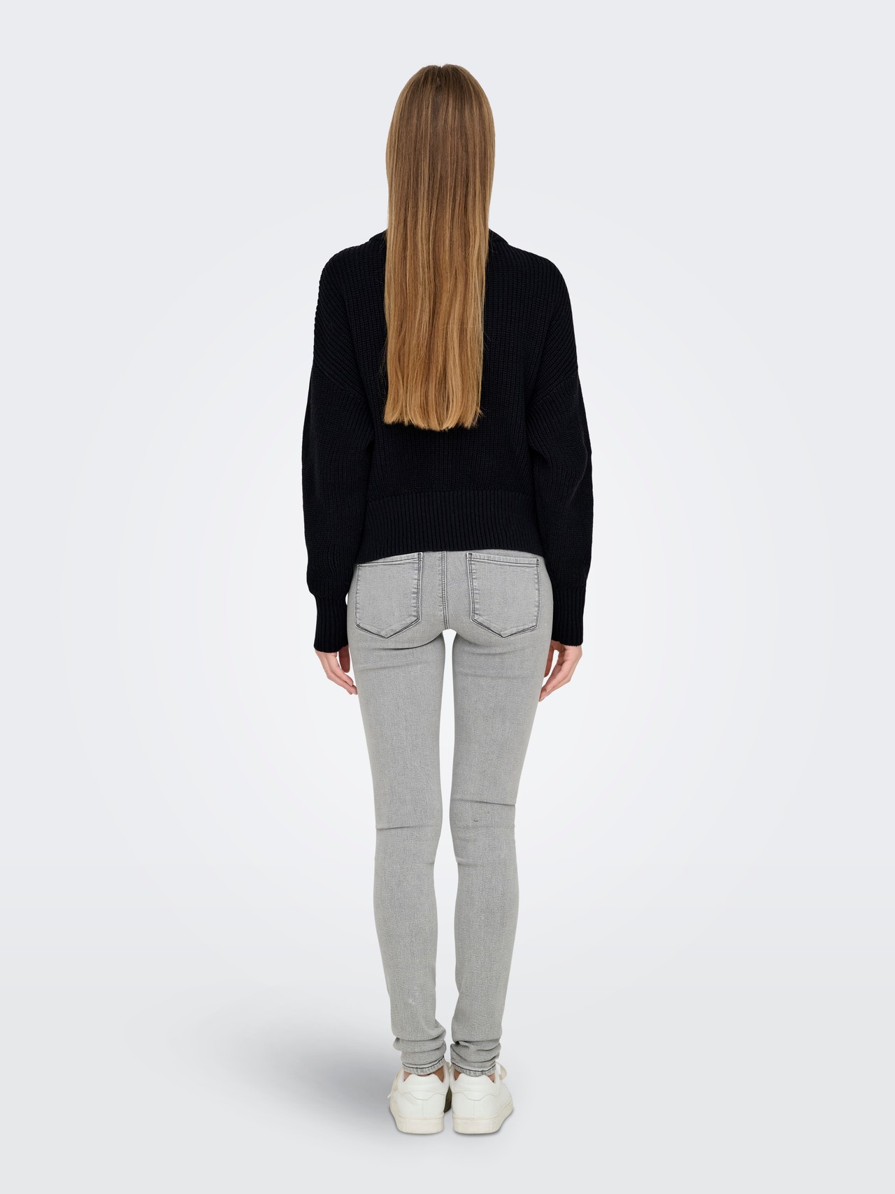 ONLY Redovno prianjanje Visoki vrat Pulover -Black - 15334240