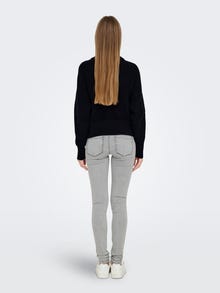 ONLY Redovno prianjanje Visoki vrat Pulover -Black - 15334240