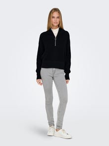 ONLY Redovno prianjanje Visoki vrat Pulover -Black - 15334240