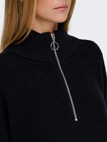 ONLY Redovno prianjanje Visoki vrat Pulover -Black - 15334240