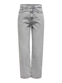 ONLY ONLRobyn Mid Waist Straight Jeans -Light Grey Denim - 15334243