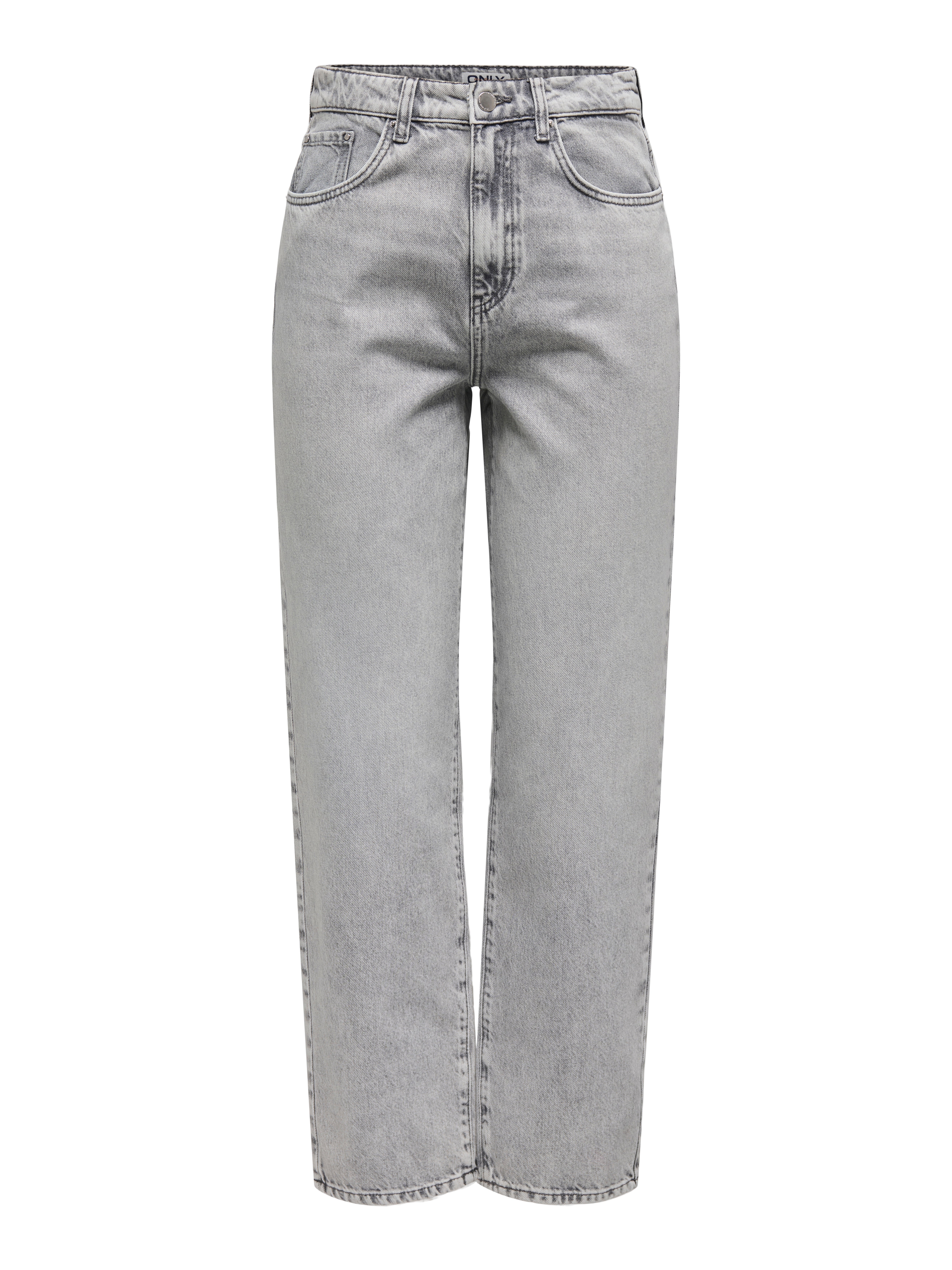 ONLROBYN Mittlere Taille Gerade geschnitten Jeans | Hellgrau | ONLY® 