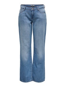 ONLY Straight Fit Low waist Jeans -Medium Blue Denim - 15334319