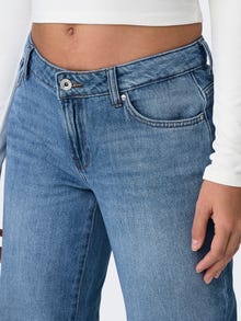 ONLY Straight fit Low waist Jeans -Medium Blue Denim - 15334319