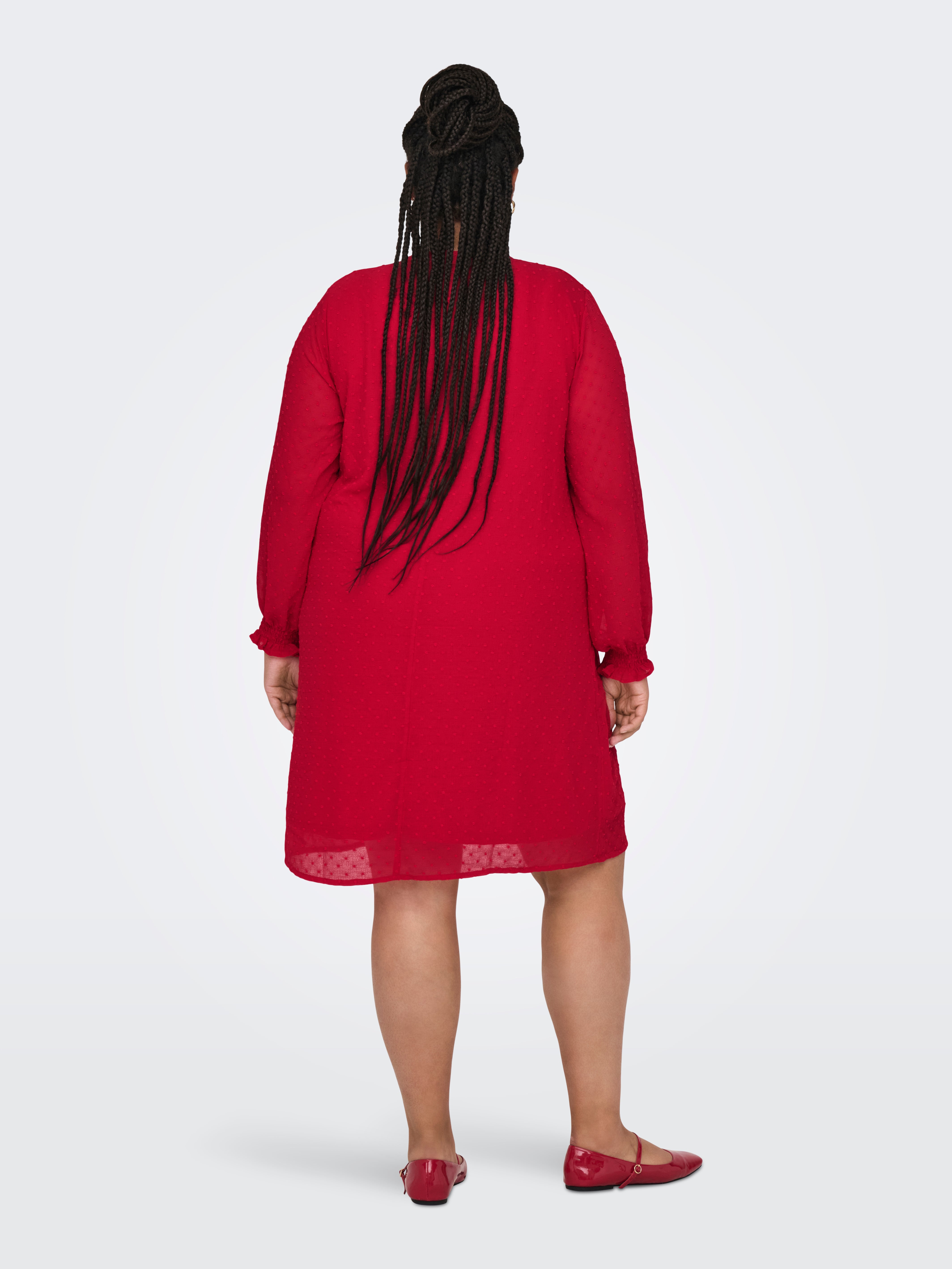 CARHILDA short dress Dark Red ONLY