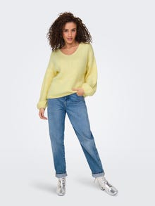 ONLY JDYDINEA Knitted pullover -Pastel Yellow - 15334709