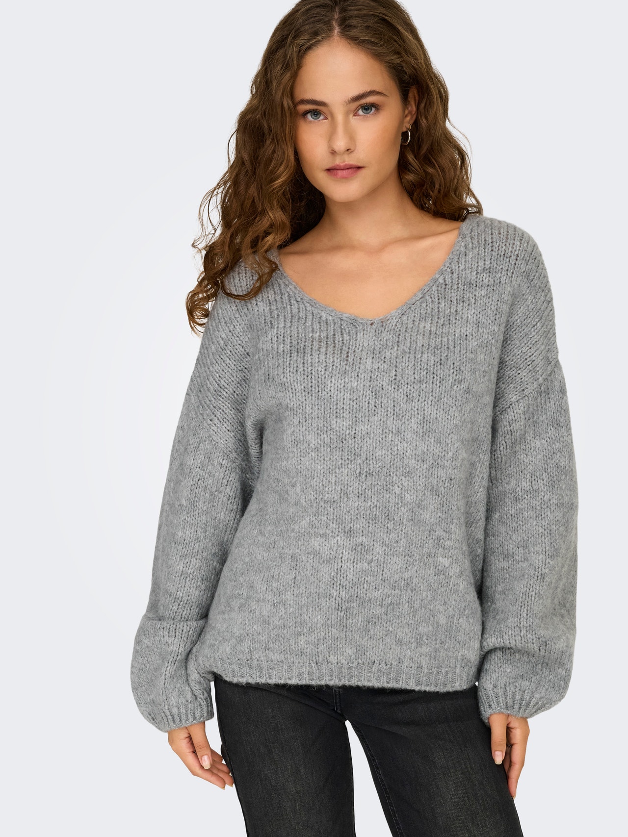 ONLY JDYDINEA Pullover de malha -Light Grey Melange - 15334709