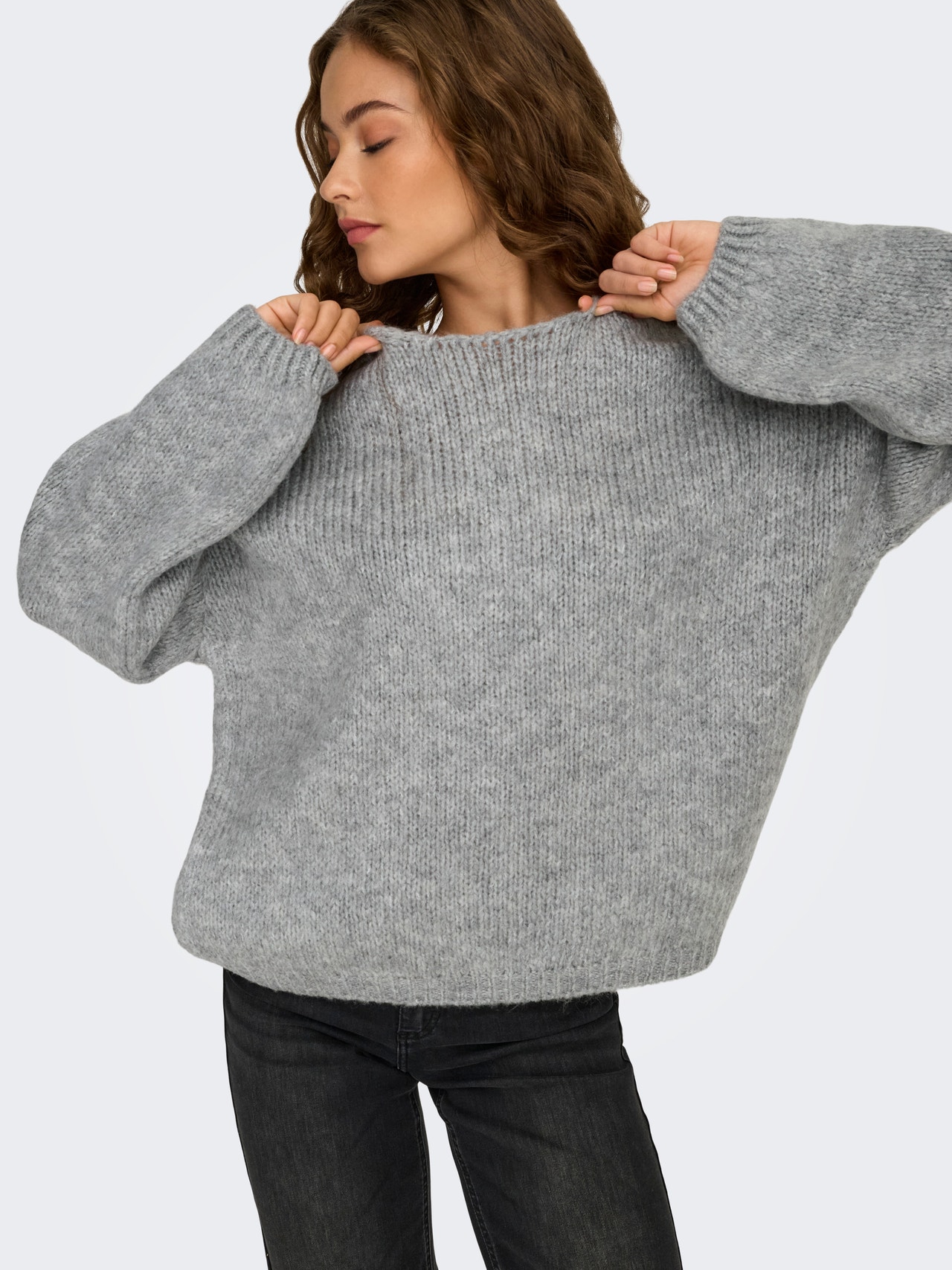 ONLY JDYDINEA Pullover de malha -Light Grey Melange - 15334709