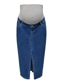 ONLY OLMSIRI Jean Jupe midi -Medium Blue Denim - 15334720