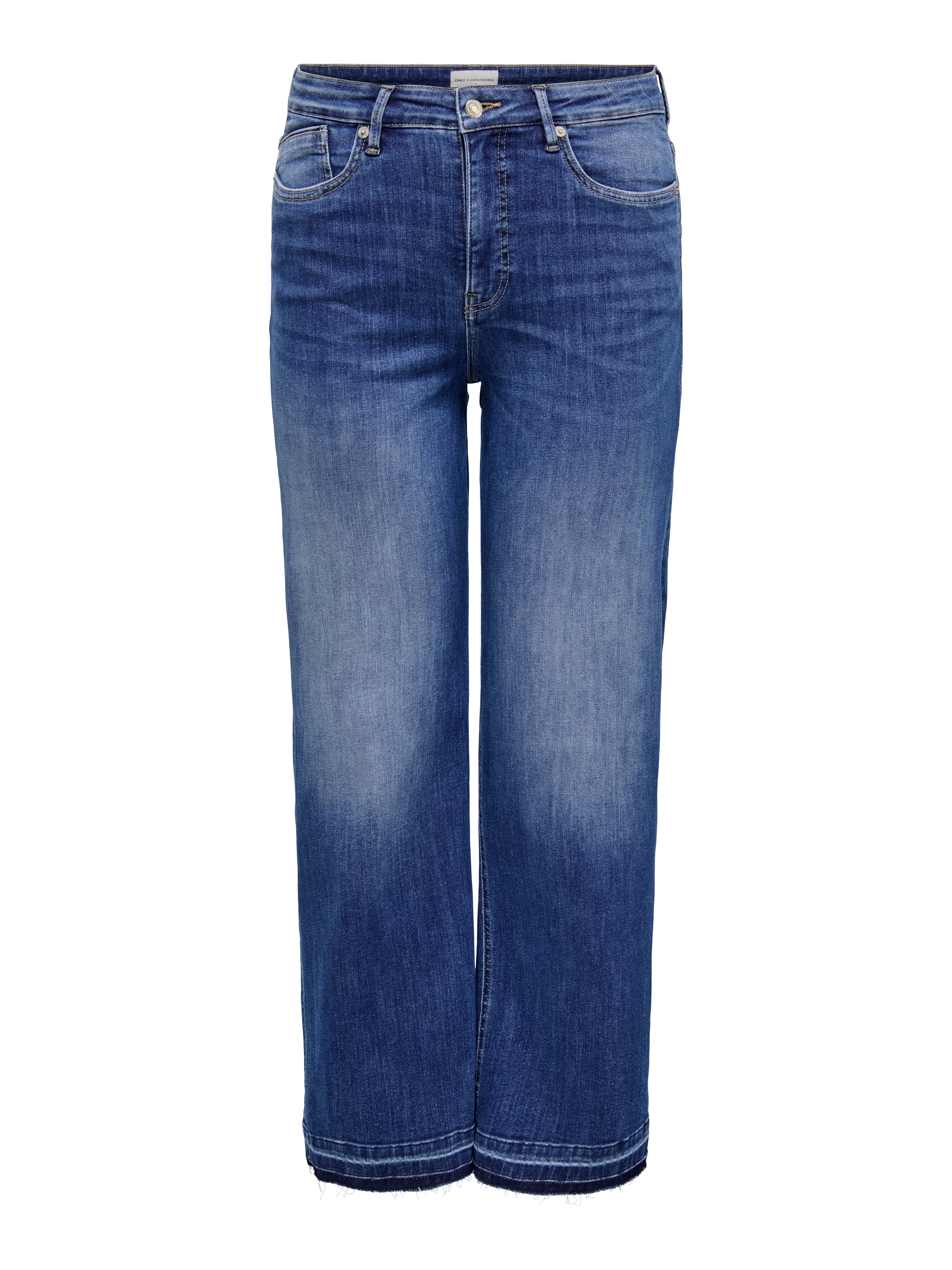 Thumbnail - Caremmy Hohe Taille Weiter Beinschnitt Jeans