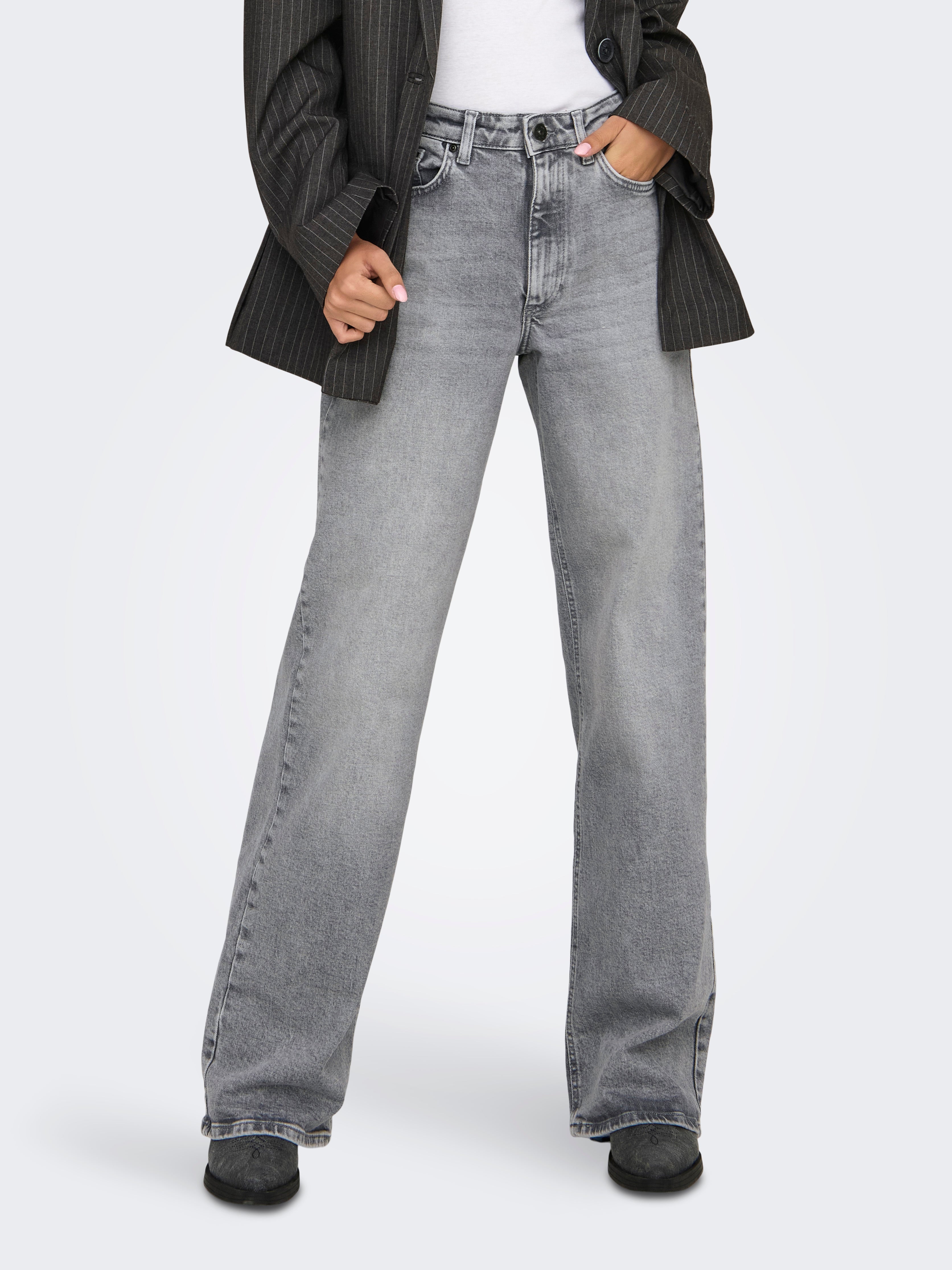 Only - Onljuicy Wide Leg Rea707 - 4615137 Medium Grey Denim main image 1