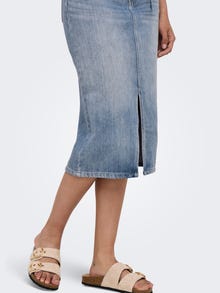 ONLY Keskmine vöökoht Pikem seelik -Medium Blue Denim - 15335343