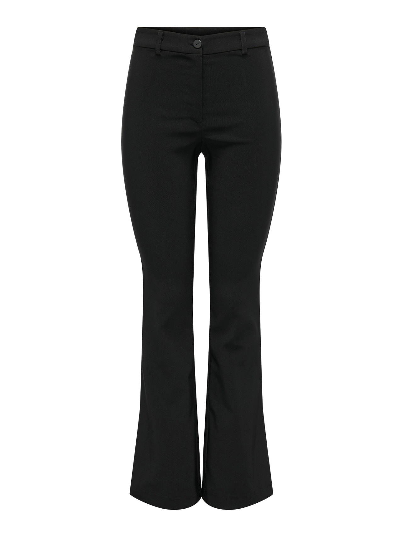 ONLY Sirge lõige Keskmine vöökoht Püksid -Black - 15335536