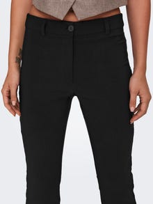 ONLY Sirge lõige Keskmine vöökoht Püksid -Black - 15335536