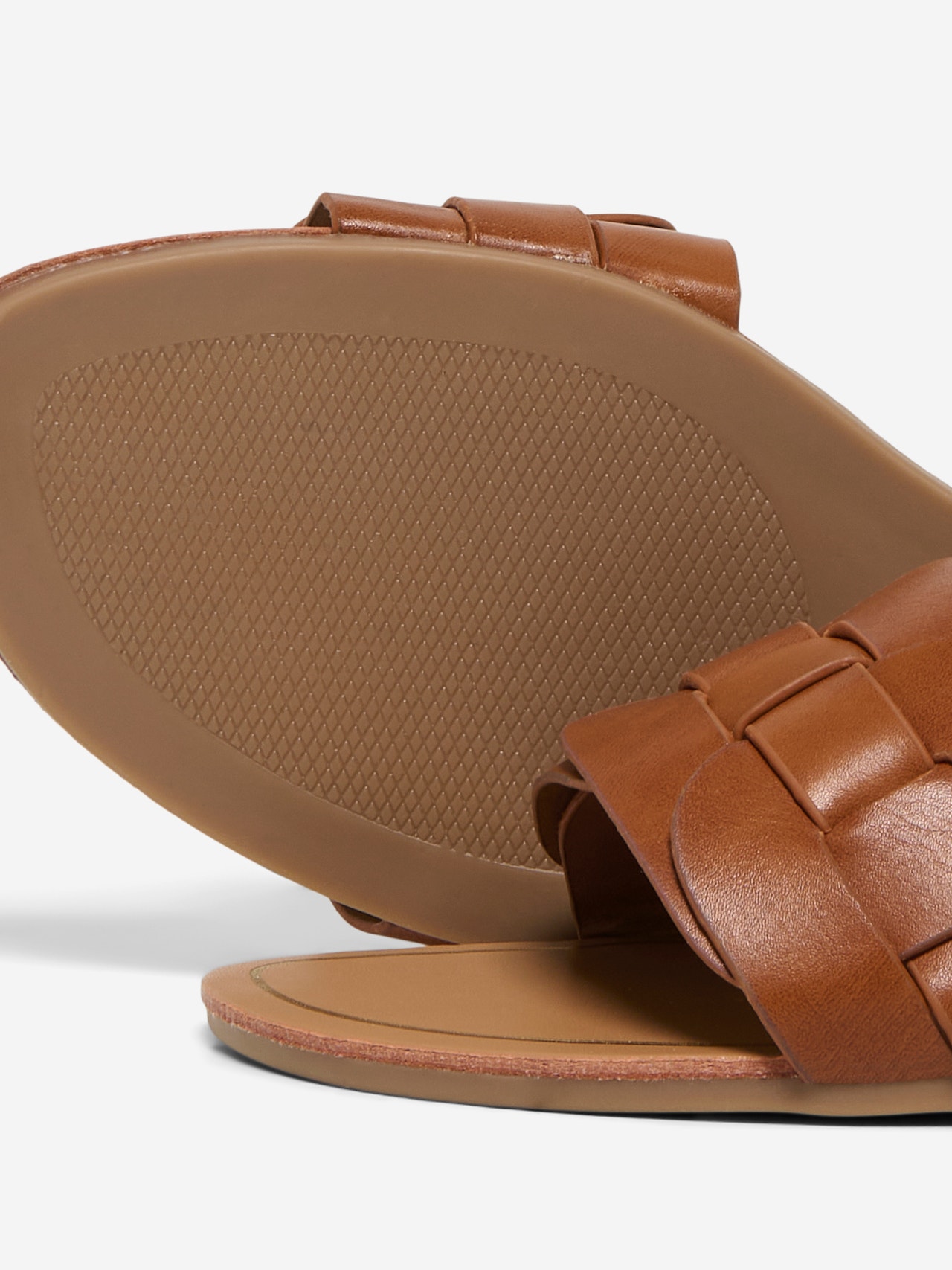 ONLY Faux leather sandals -Cognac - 15335548