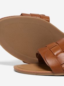 ONLY Imiteret læder sandalder -Cognac - 15335548