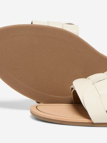 ONLY Imiteret læder sandalder -White - 15335548