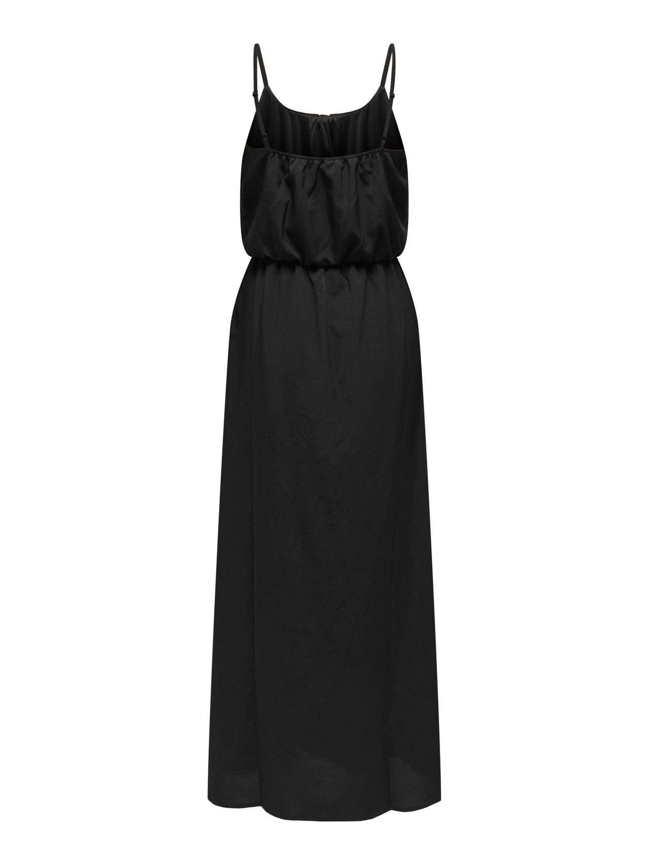 ONLY Regular fit O-hals Verstelbare schouderbanden Lange jurk -Black - 15335556