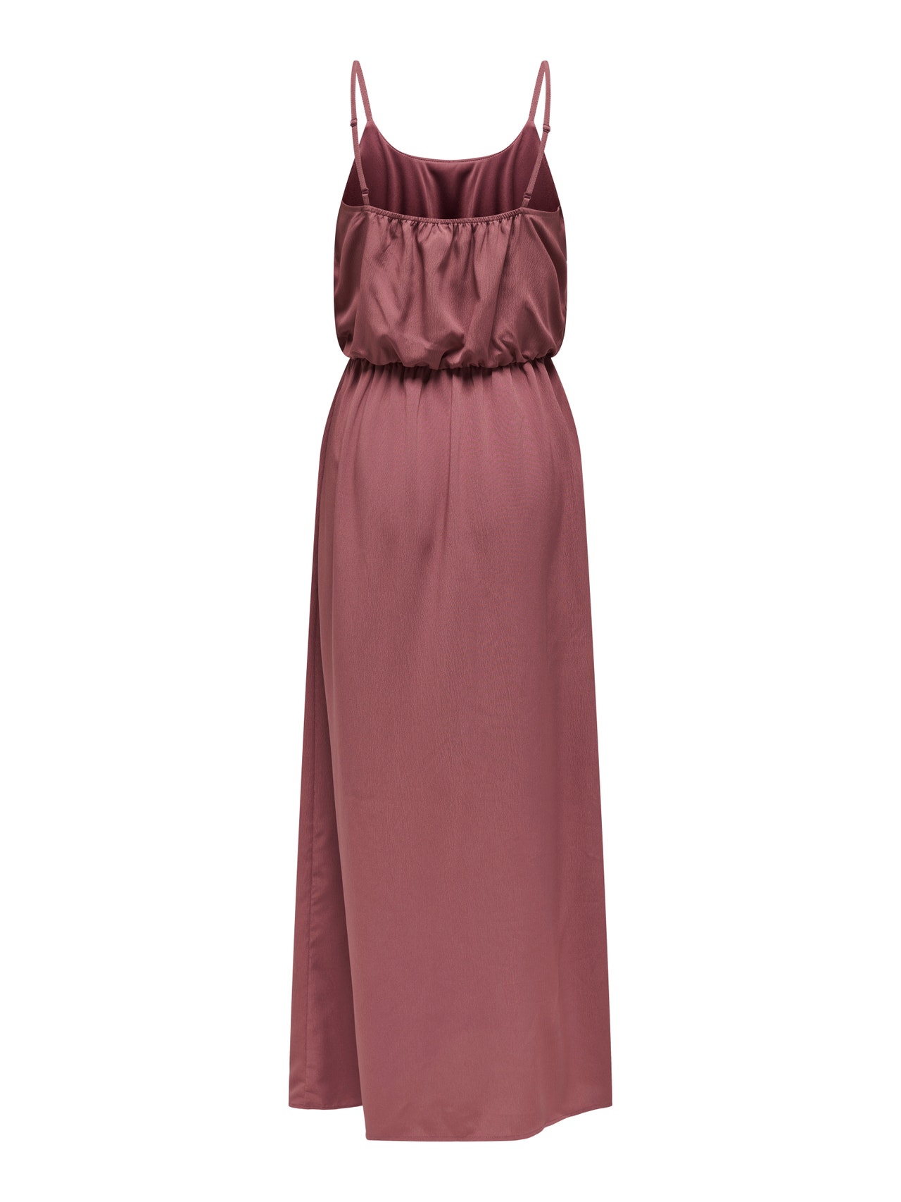 ONLY Normal geschnitten Rundhals Verstellbare Träger Langes Kleid -Rose Brown - 15335556