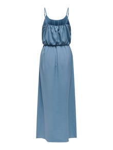 ONLY Vestido largo Corte regular Cuello redondo Tirantes ajustables -Coronet Blue - 15335556