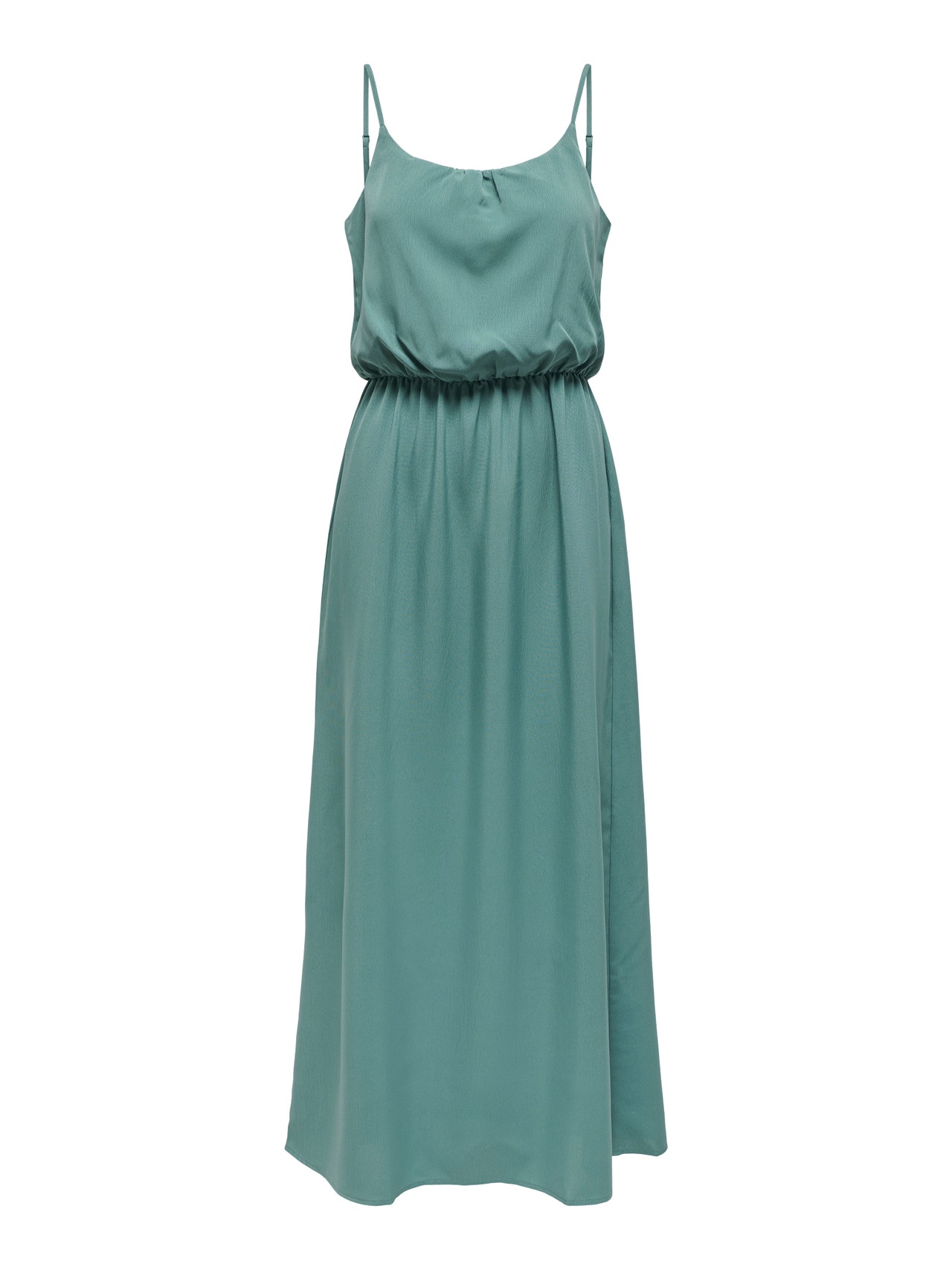 ONLY Regular fit O-hals Verstelbare schouderbanden Lange jurk -Blue Spruce - 15335556