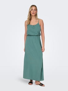 ONLY maxi dress with shoulder straps -Blue Spruce - 15335556