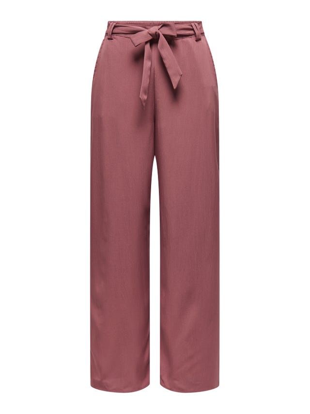 ONLY Trousers with tie belt - 15335560
