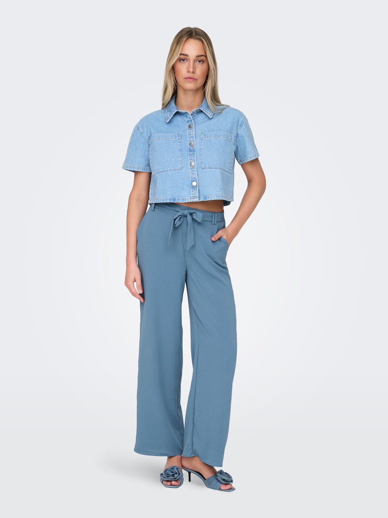 ONLY Pantalons Regular Fit -Coronet Blue - 15335560