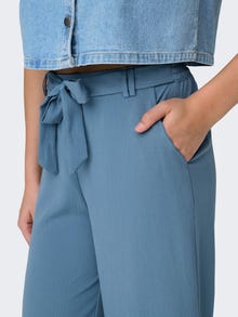 ONLY Trousers with tie belt -Coronet Blue - 15335560