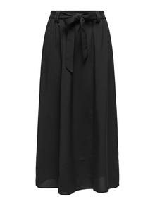ONLY Maxi nederdel med bælte -Black - 15335565