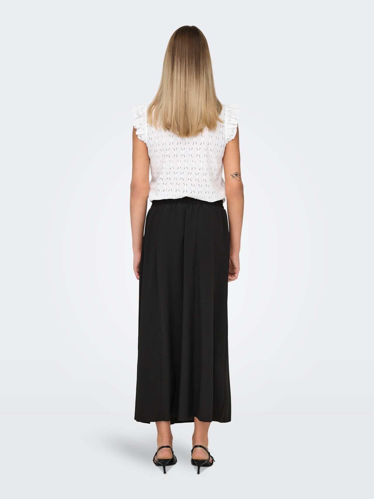 ONLY Lång kjol -Black - 15335565
