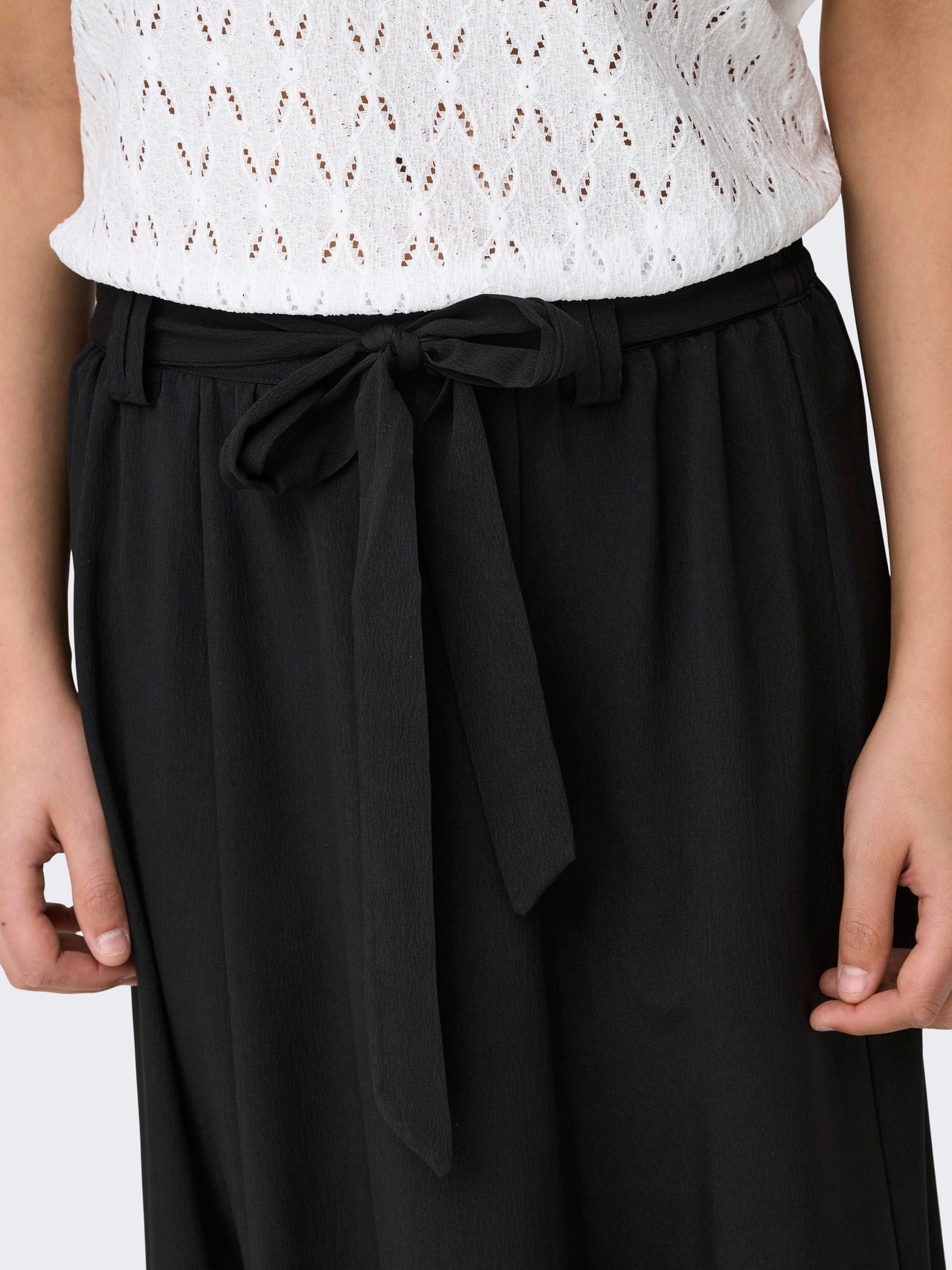 ONLY Maxi skirt with belt -Black - 15335565