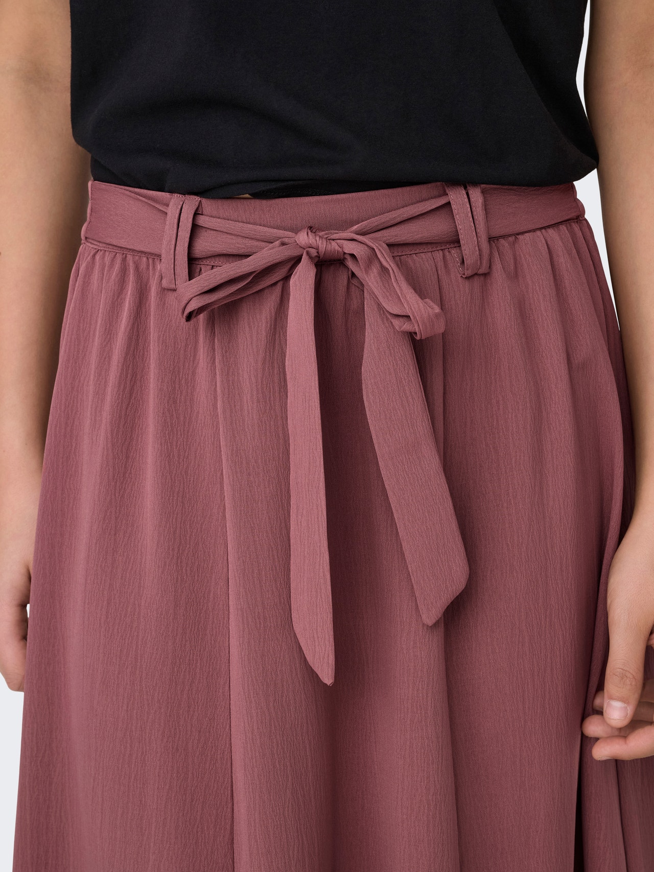 ONLY Maxi skirt with belt -Rose Brown - 15335565