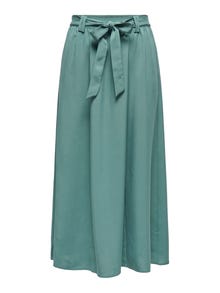 ONLY Maxi nederdel med bælte -Blue Spruce - 15335565