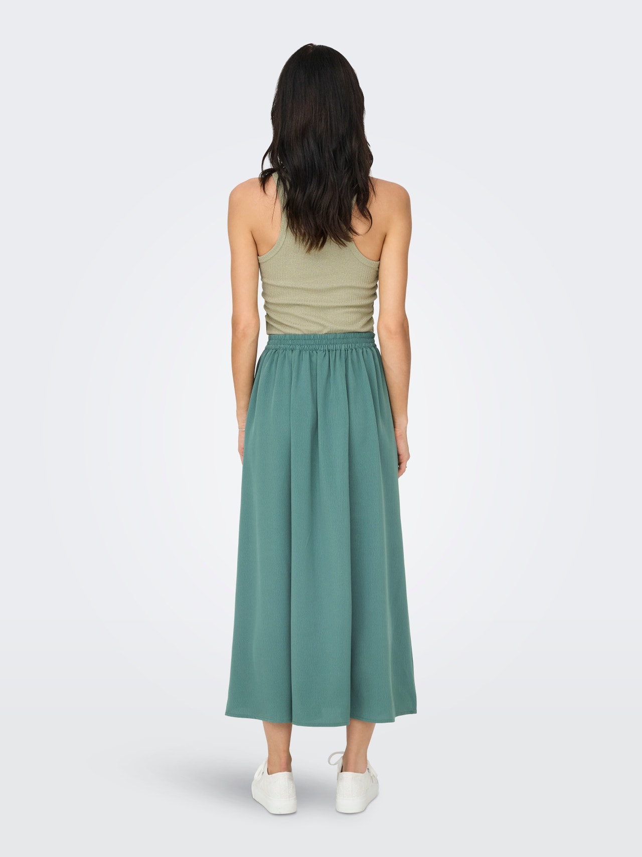 ONLY Lång kjol -Blue Spruce - 15335565