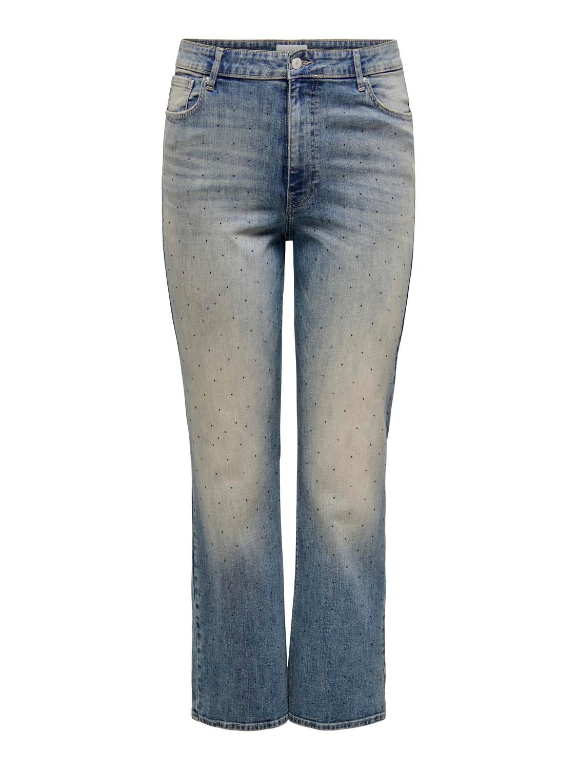 Carsui Hohe Taille Slim Fit Jeans