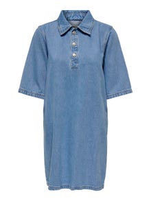 ONLY Denim shirt dress -Light Blue Denim - 15335635