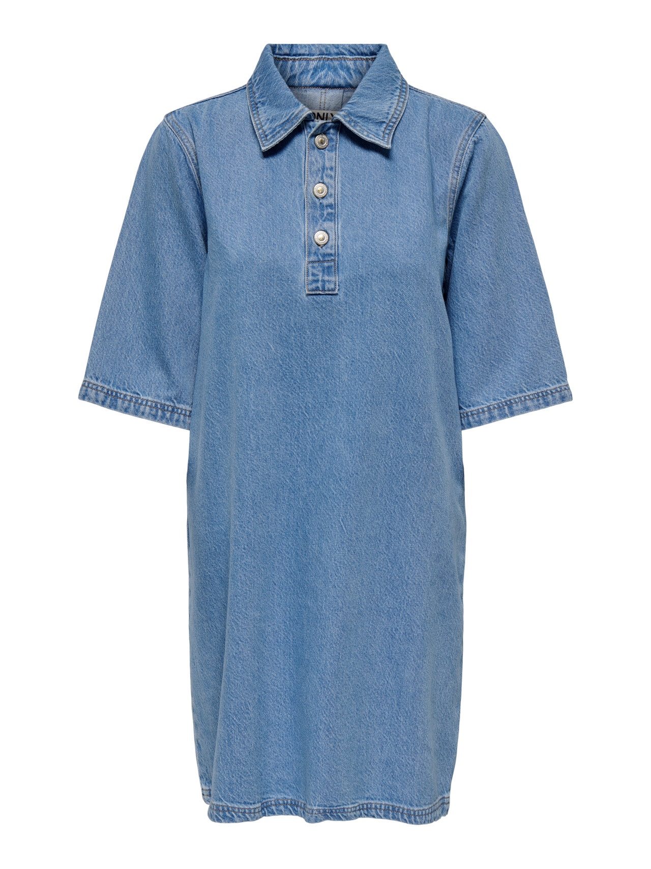 ONLY Denim shirt dress -Light Blue Denim - 15335635