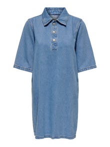 ONLY Denim skjortekjole -Light Blue Denim - 15335635